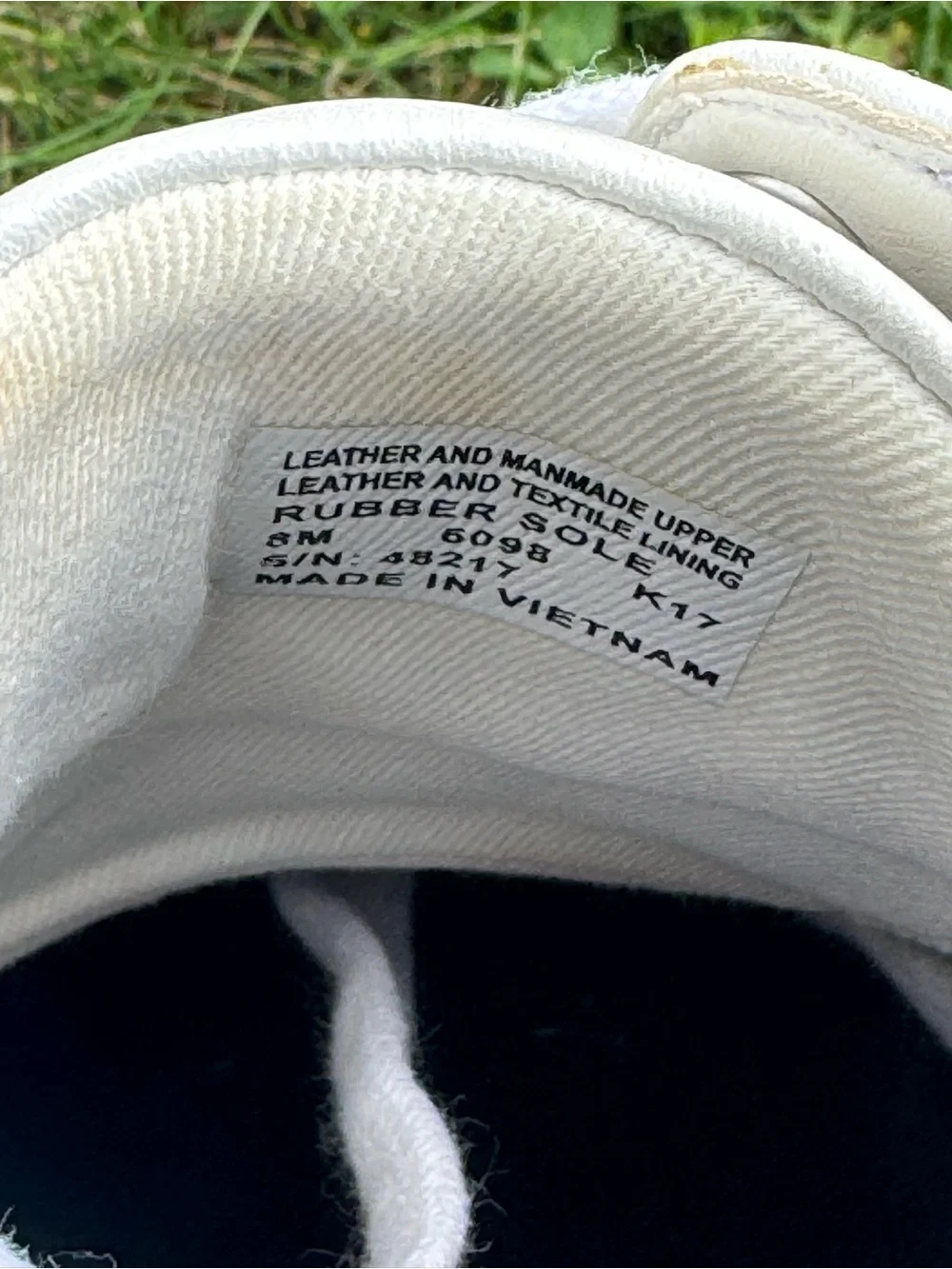 Tory Burch White Leather Sneakers with Navy Glitter Panels